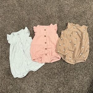 3 Carters Rompers